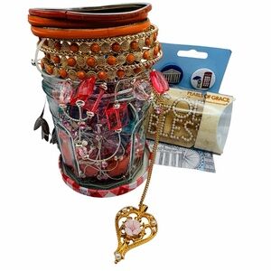 Mystery Pink Orange Purple Cute Costume Jewelry Jar TicTok IG YT unboxing